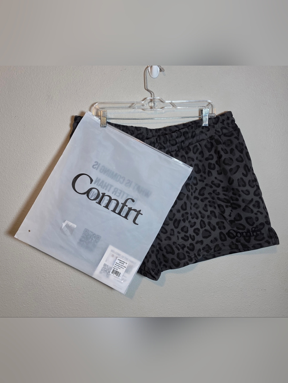 ​Comfrt Minimalst Shorts Panther 2X XXL Heavyweight Fleece Oversized Plus Size - Picture 10 of 10